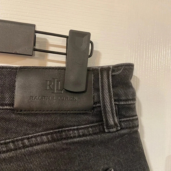 LRL Ralph Lauren Black Denim Women’s Medium Wash Jeans 5 Pocket Mid Rise Size 8 - Picture 8 of 13